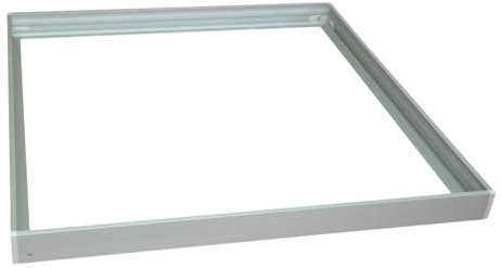 Summit Aufbaurahmen für LED Panels 60 x 60 cm in grau I LED Panel Rahmen aus Aluminium I Montagerahmen für Wand & Decke I Einbau Deckenleuchte quadratisch I Aufputzrahmen LED Panele