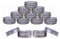 Aluminum Tin Jars, Cosmetic Sample Metal Tins Empty Container Bulk, Round Pot Screw Cap Lid, Small Ounce for Candle, Lip Balm, Salve, Make Up, Eye Shadow, Powder (12 Pack.5Oz/15ml)