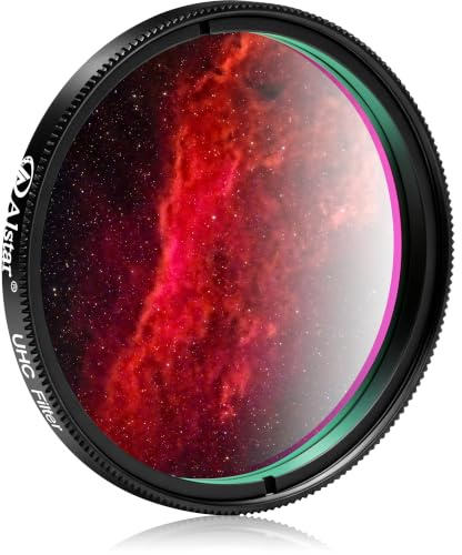 Alstar Telescope Filter 2 UHC Filter Improve Contrast Nebula Multi Coating | Reduce Light Pollution, Aluminum Frame, Astrophotography Filter, Telescope Accessories for Deep Sky Objects Observation