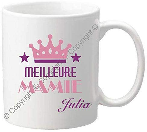 Mug personnalisé pour Mamie – Cadeau fête des Grands mères – pour la mamy de votre enfant – anniversaire, noël, naissance, baptême mug70