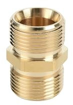 Connecteur de nettoyeur haute pression 22 mm mâle vers 22 mm mâle pour nettoyeur haute pression en laiton connecteur de tuyau à vis (lot de 1)