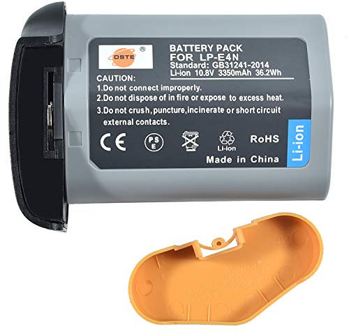 DSTE® 10.8V 3350mAh LP-E4N(LP-E19) LI-ION Battery Replacement for Canon EOS-1D X Mark II,EOS-1D X,EOS-1D Mark IV,EOS-1Ds Mark III,EOS-1D Mark III Camera