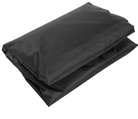 TOPINCN Couvre-Spa Extérieur en Polyester Imperméable Recouvre Le Spa Extérieur Couvre-Spa Carré Couvercle du Spa Extérieur(Noir)