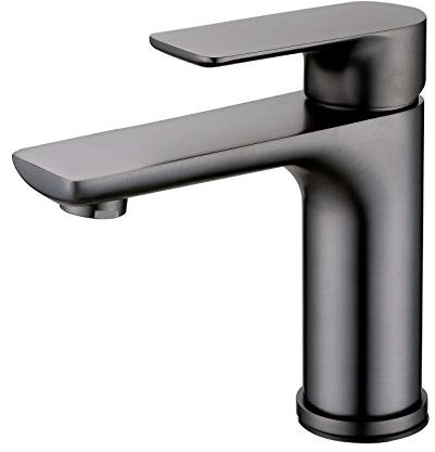 Hochwertige Waschtischarmatur Armatur Badarmatur 4024G - Farbe Gunmetal