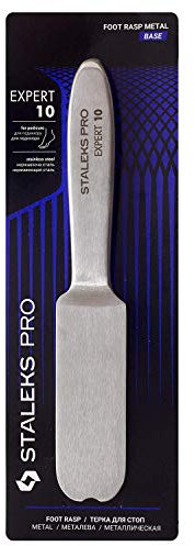 Staleks Pro Expert Base de acero inoxidable y madera para limas desechables reemplazables adhesivas y de funda (BASE LIMA ESCOFINA)