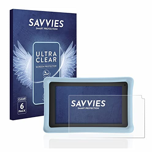 savvies Protection Ecran pour Pebble Gear 7 Kids Tablet (6 Pièces) - Film Protection Ultra Clair