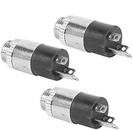 Fafeicy 20 Pezzi 3,5 mm Jack per Presa Femmina per Cuffie Spina Audio Video Stereo PJ‑392 con Dado Vite per Computer TV Elettrodomestici Presa Audio