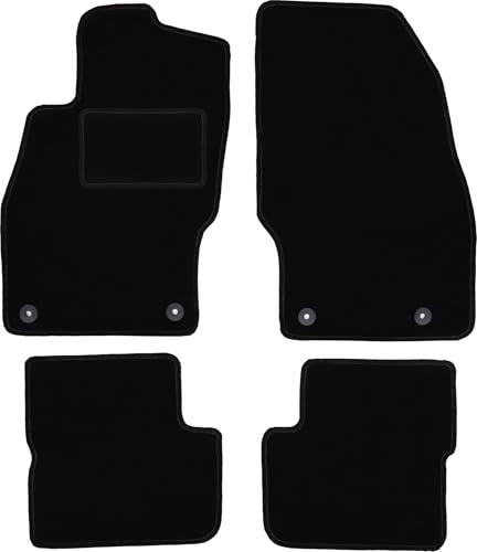 Wielganizator Automatte – Passend für Opel Corsa E Schrägheck 2015-2020 – Velours – Autozubehör - Auto Fußmatten – Fußmatte Auto – 4-teilig - schwarz
