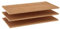 WIEMANN Einlegeboden für Kleiderschrank, 96,4 cm Breite, 3-er Set, Regalboden, Wäscheboden, in Erle-Nachbildung, BHT 96,4 cm x 2,2 cm x 51,5 cm