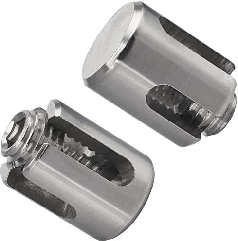 FASTON® Drahtseil Kreuzklemme Geschlossen für Ø 6 mm aus Edelstahl A4 V4A (1 Stück) Kreuzklemme Drahtseilklemme Drahtseil-Kreuzklemme Drahtseil Klemme Drahtseilklemmen Seilklemme Seil