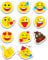 Hochwertige Aufkleber: Emojis, 11 Stück