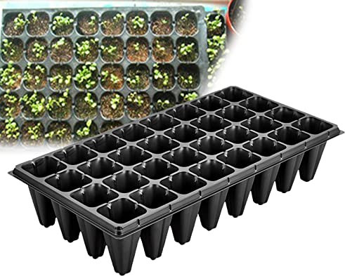 KDXYSL 5 Pcs plant tray, 32 Cells Seed Propagator Trays, Plant Germination Growing Trays with Ventilation Holes, Garden seed trays for greenhouse, Root Trainer