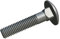 M8x80mm Vis à tête ronde avec col carré, Pack de 20, Vis à tête champignon pour portail, porte, tête de lit, Boulons de carrosserie galvanisés avec tête demi-ronde DIN 603