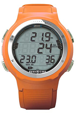 Aqua Lung i200C Tauchcomputer und Tauchuhr mit Bluetooth, Farbe:orange