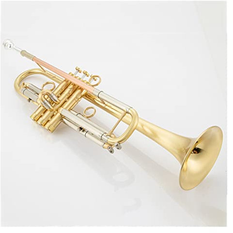 VSOLS Trompete Retro-Kupfer-B-Trompete mit Mundstück und Kofferzubehör (Color : Gold)