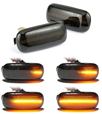 Grehge icator LED Marker Light Canbus Replacement For Au-di A3 8P A4 S4 RS4 B6 B7 A6 S6 C6 A8 (Pack of 2,Amber)