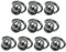 Ppmter 10 Stcs Metallkugel Stollen Ledernieten D Ring 360 Grad Rotationskugel Nach Kopfknöpfen Für DIY Leder Brieftasche Gurte Handtasche