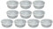 (Pack of 10) Large Clear Round Plastic Food Storage Containers With Airtight Lids Meal Prep Takeaway Storage Containers BPA Free Kitchen Storage Container Microwave & Freezer Safe (2.5L Litre)