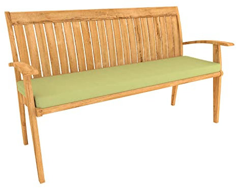 POKAR Bankauflage Bankkissen mit Abnehmbarem Bezug Sitzkissen für Bank Sitzbank Sitzpolster Bankpolster Stuhlkissen Gartenbank (140 x 50 x 5, Grün)