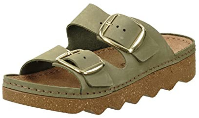 Rohde FOGGIA-D Damen, Frauen, Pantoletten, Slipper,Slides,Sandalen,Sommerschuhe,Freizeitschuhe,Slipper,Slip-ons,Mules,Clogs,Pesto,40 EU