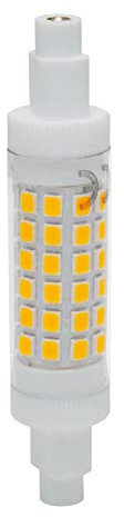 Planetitaly Lampadina attacco R7S LED lampada 5W 480 lumen 78mm luce diffusa 360 gradi 230V, 3000K