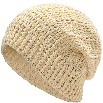 ZLYC Damen-Beanie, Beige, Einheitsgröße