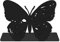 CREATCABIN Butterfly Mail Organizer Holder Briefhalter Mit 2 Mail Organizer Metallgitterfächer Aktenhalter Desktop-Dekoration Mit Weißer Box Für Postrechnungen Briefe 17.5x13.5cm