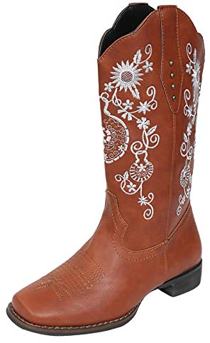 NOAGENJT stivali camperos donna marroni stivali equitazione bambina 38 stivali moto donna tacco stivali uomo stivali di gomma ciabatte donna estive eleganti sandali con zeppa donna Marrone-a 38