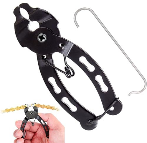 YUEMING Mini Chain Plier, Bike Chain Tool with Backup Stainless Steel Pin Bicycle Chain Quick Link Open Close Tool,Portable,Easy to Use