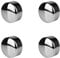 4 Pcs Handrail End Caps Stainless Steel Round Handrail End Caps Handrail End Cover for 45mm Handrail