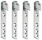cyclingcolors 4x soportes para estantes 14 x 70mm colgar muebles acero colgador de armario barra perchas ganchos
