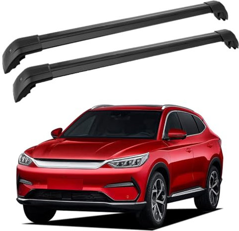 NETHIX 2 Stück Dachträger Querträger für Volkswagen VW ID.6 ID.5 ID.4 ID.3 ID3 ID4 ID5 ID6 Aluminium Dachgepäckträger Gepäckträger Relingträger Auto Zubehör,C