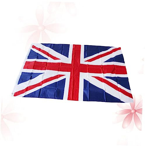 KONTONTY Britische Flagge 90x150cm Polyesterflagge Union Jack Zum Aufhängen Für Festival Und Heimdekoration Lichtbeständig