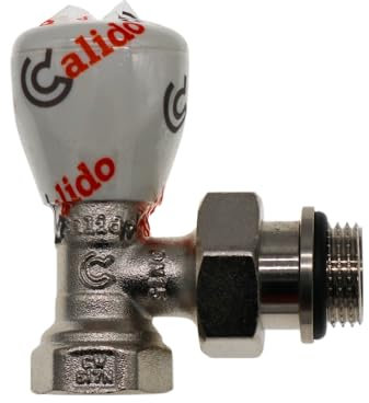 Corner Radiator Valve 1/2 Inch with O-Ring Flow Brass Nickel Angled Radiator Valve PN 16