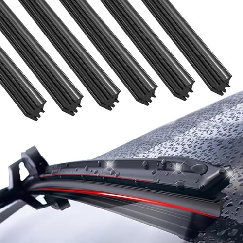 6 Stück Wischergummi, 800mm Scheibenwischer Vorne Ersatzgummi, Kompatibel Mit Allen Scheibenwischern