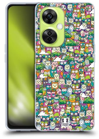 Head Case Designs Eule Tierische Überlastung Soft Gel Handyhülle Hülle kompatibel mit OnePlus Nord CE 3 Lite 5G