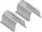 sourcing map 20pcs 4 5/16 Inch 110mm Conduit Clamps, M110 U Tube Pipe Clamp, Stainless Steel Rigid Pipe Strap, U Shaped Bracket with Two Hole for Pipe Tube Hose Wire Cord Fixing