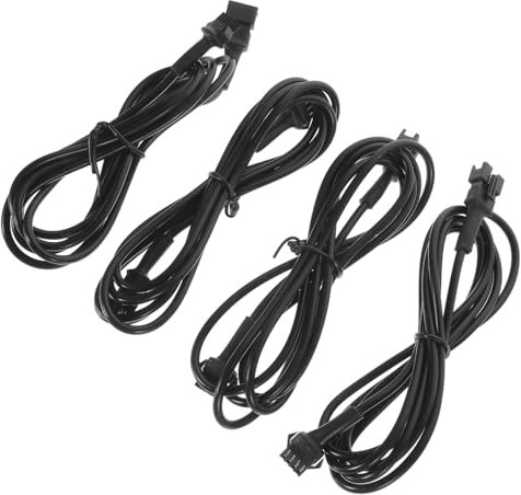 PAMINGONO 4stücke Poliges Lichtverlängerungskabel Neon Verlängerungskabel Für Auto Motorrad Verlängerungskabel Aus PVC Für Neon- -lichtleisten