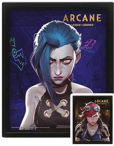Pyramid International Arcane 3D-Linsenraster-Poster (gerahmt) – Offizielle arkane 3D-Motion-Wandkunst, gerahmter Linsenrasterdruck, perfekt für Fans der Serie, ideal für Zuhause, Büro oder als