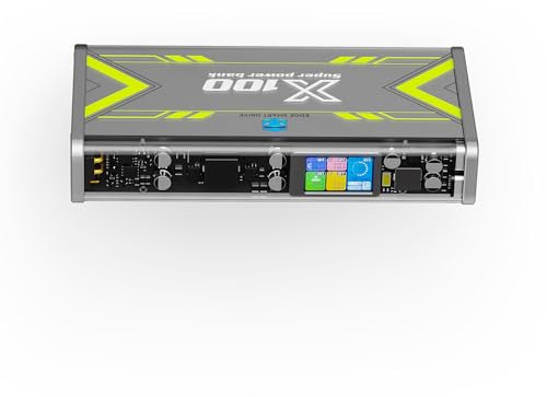 EDGE X100 315W 30000mAh Portable Power Bank Station, PD3.1 Fast Charger with IPS Screen, Multi-Device Charging for iPhone/iPad/DJI, Outdoor Battery Pack with Dual USB-C & XT30 Ports