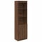 vidaXL Highboard Braun Eichen-Optik 50x35x180 cm Holzwerkstoff, Schrank, Lagerschrank, Schrank hoch, Beistellschrank, hoher Schrank, Schrank mit Tür