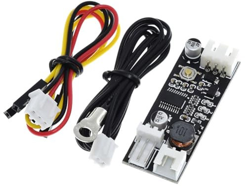 Remingtape Single 12V 0.8A DC PWM 2-3 Wire Fan Temperature Control Speed Controller Chassis Computer Noise Reduction Module