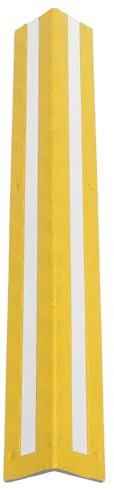 Garage Wall Corner Protector Langlebiger Gummi -Reflexionskantenschutz für den Fahrzeugschutz für den Parkbereich 80 cm (Yellow)