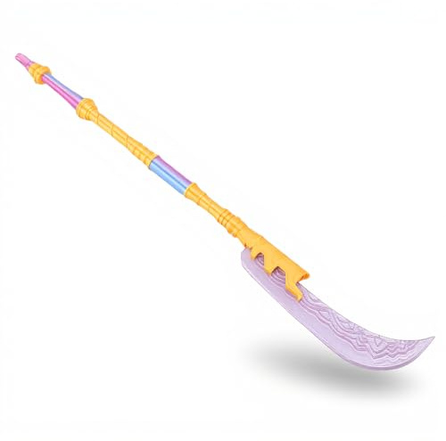 Sxhlseller Jouet de Hache imprimé en 3D pour Enfants, Accessoire de Costume PLA, Violet et Jaune, épée de Cosplay pour Fête et Jeu de Rôle