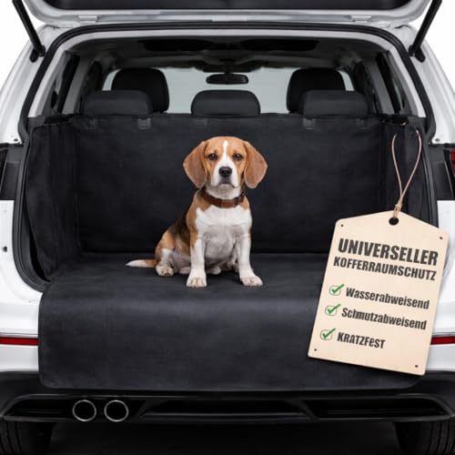 BigDean Kofferraumschutz Hund Seiten- und Ladekantenschutz Kofferraumdecke | Für Hund & Gepäck, Wasserdicht & Kratzfest, Auto Hundedecke Kofferraum universal für Kleinwagen, Kombi & SUV