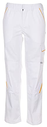 Planam Größe 46 Herren Highline Bundhose reinweiß gelb, 2327046