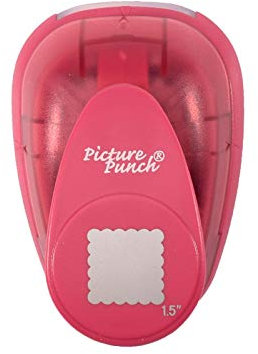 Vaessen Creative 21440-002 Stanzer Maxi Eckige Muschel | 3, 75 cm, Metal, Plastic, Purple, 9.7 x 6.8 x 5.8 cm