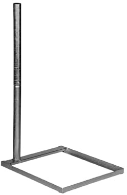 A.S.SAT Stahl Balkonständer 50x50 cm mit geteiltem 1m Mast feuerverzinkt