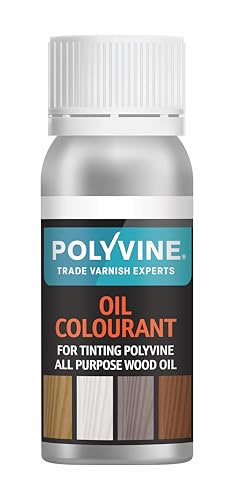 Polyvine Oil Colourant 50g For Tinting Oil Based Products - Easy Blend, Dense Liquid Pigment Colour Additive - Woodworking Oil Colourant for Glazes, Varnish, Paint & Woodgrain Effects, Custom Finishes