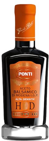 Ponti, Balsamic Vinegar of Modena I.G.P. HD, Unmistakable flavour, High Density Balsamic Vinegar, 100% Made in Italy, 250 ml
